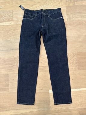 NEW DSTLD Skinny-Slim Jeans Dark Blue Denim Mens Size 30x32 Straight Leg Busines